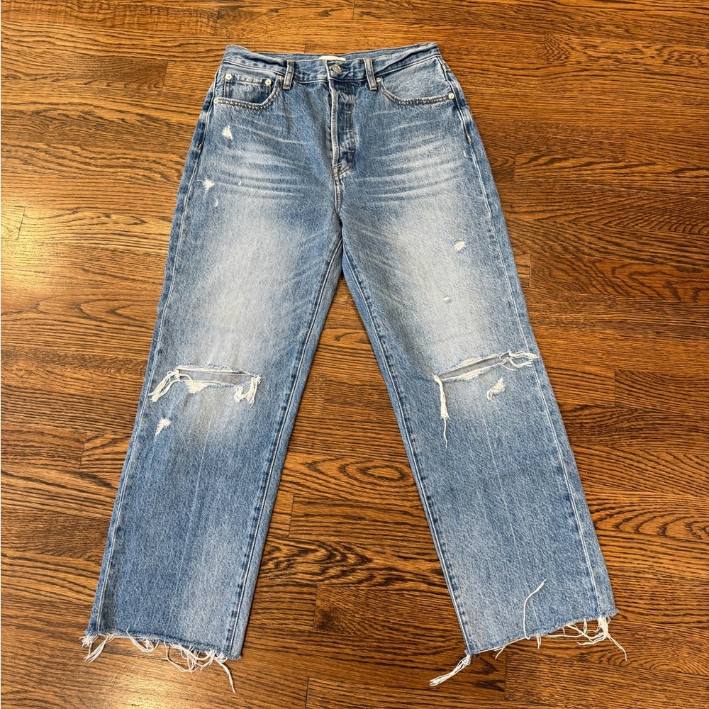 Pistola high rise straight leg ankle jeans 28